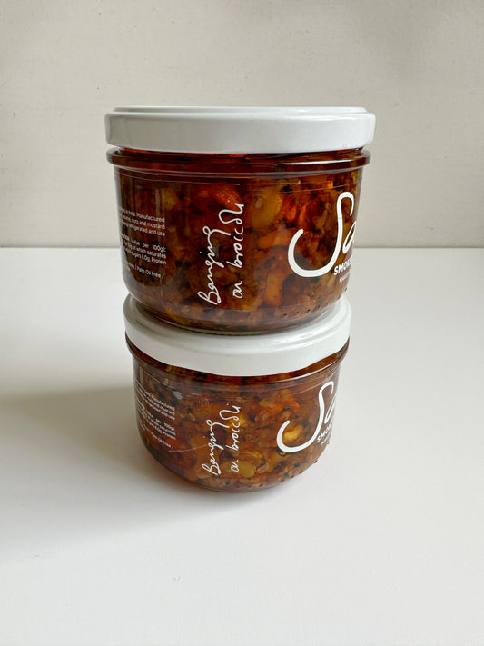 SET OF 2 SMOKED CASHEW