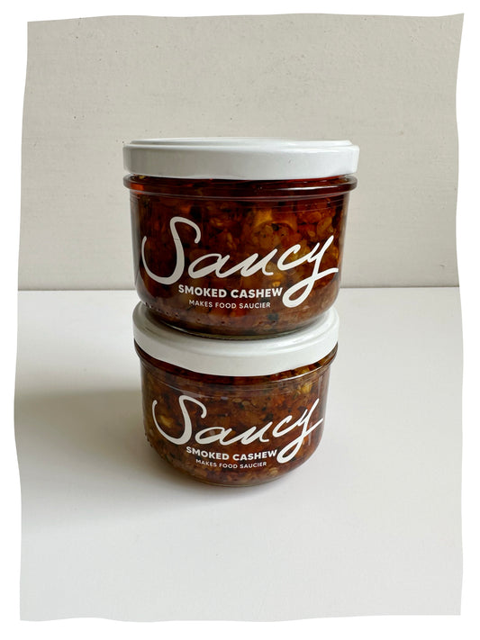 SET OF 2 SMOKED CASHEW